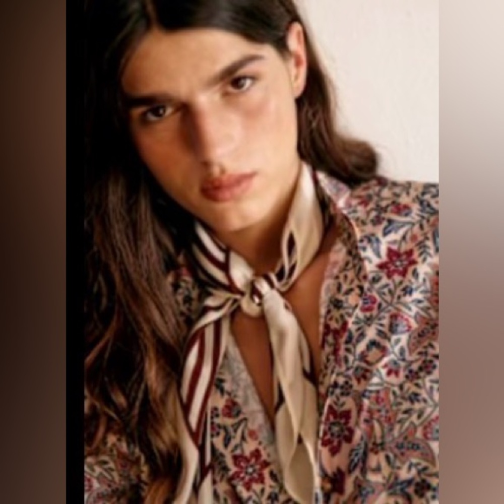 Sezane Cléophée Scarf - Sézane X Holiday Ecru And Coffee Stripes - Size TU